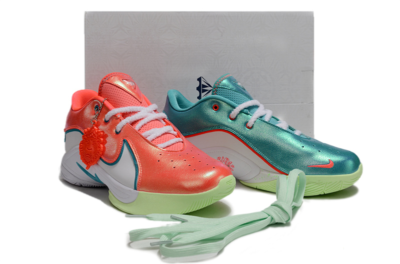 Men's Running weapon LeBron James 22 Orange/Aqua Shoes 117